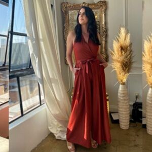 Elegant Rust Jumpsuit